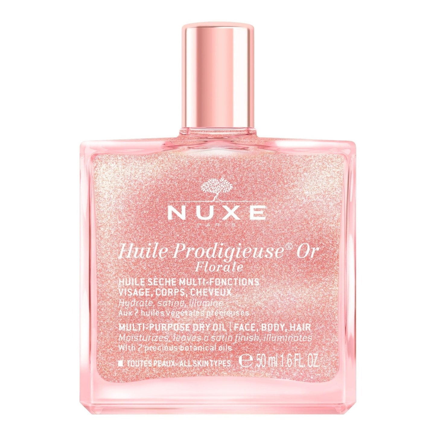 HUILE PRODIGIEUSE® OR FLORALE 50ml - Ulei Multifunctional Cu Particule Stralucitoare