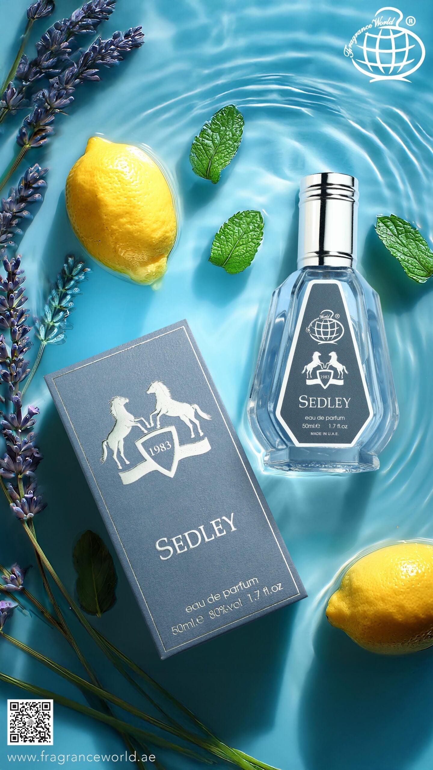 Apa de Parfum Sedley by Fragrance World, Unisex, 50 ml