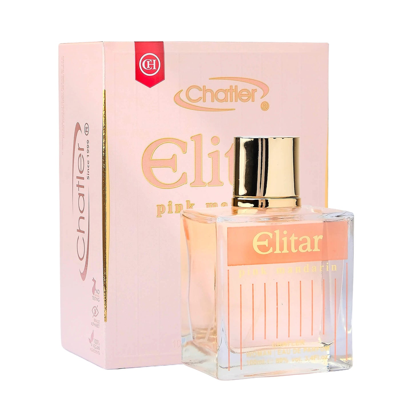 Apa de parfum Chatler – Elitar Pink Mandarin 100 ml – Inspirat din CHLOe Signature Rose Tangerine
