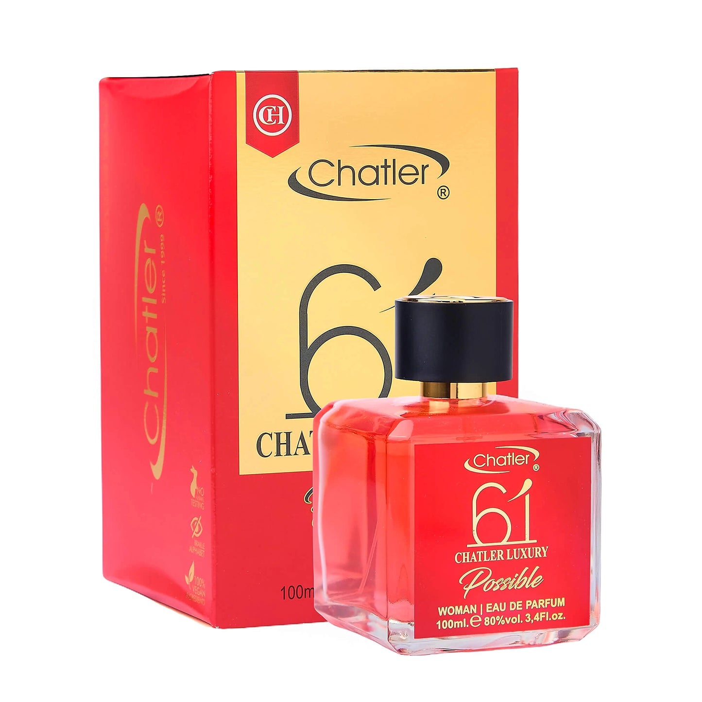 Apa de parfum Chatler – 61 Luxury Possible 100 ml – Inspirat din G.A. Si Passione