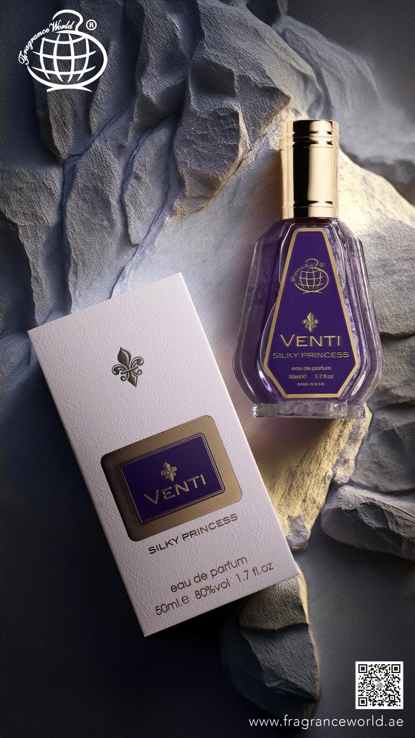 Apa de Parfum Venti Silky Princess by Fragrance World, Femei, 50 ml