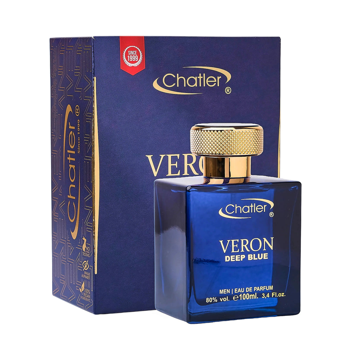 Apa de parfum Chatler – CH Veron Deep Blue Men 100 ml – Inspirat din V. Dylan Blue Men