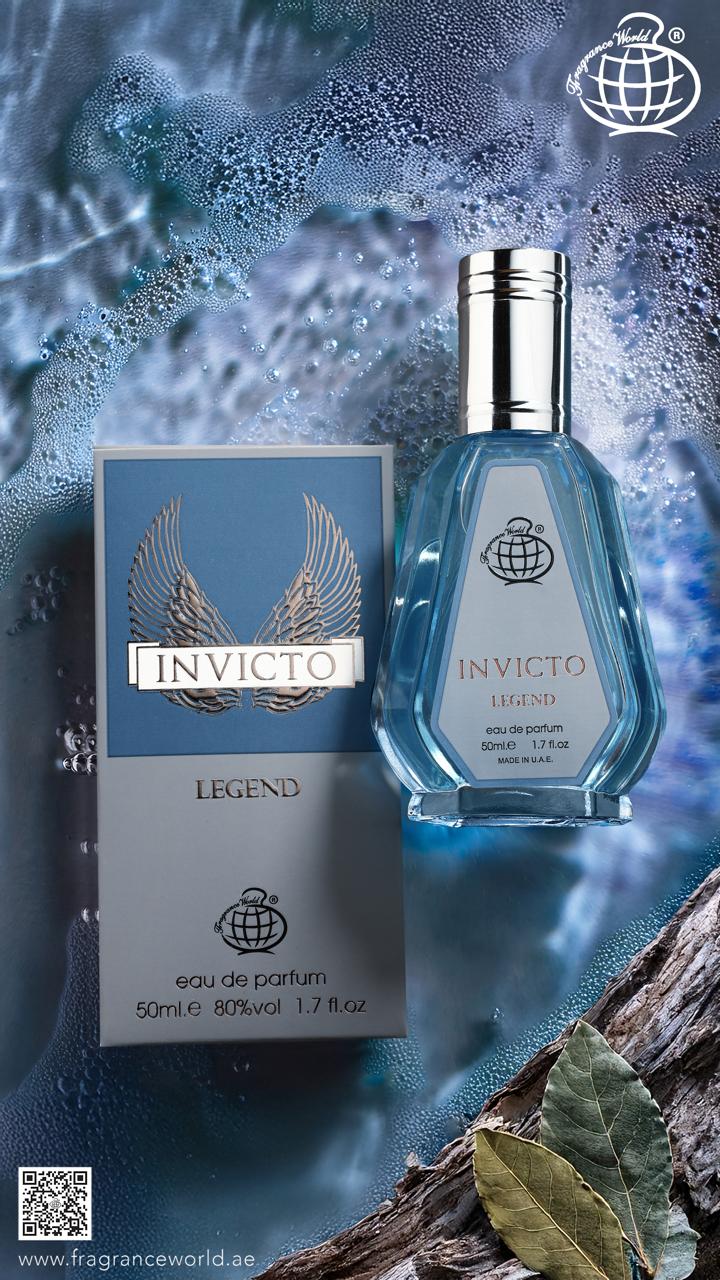 Apa de Parfum Invicto Legend by Fragrance World, Barbati, 50 ml