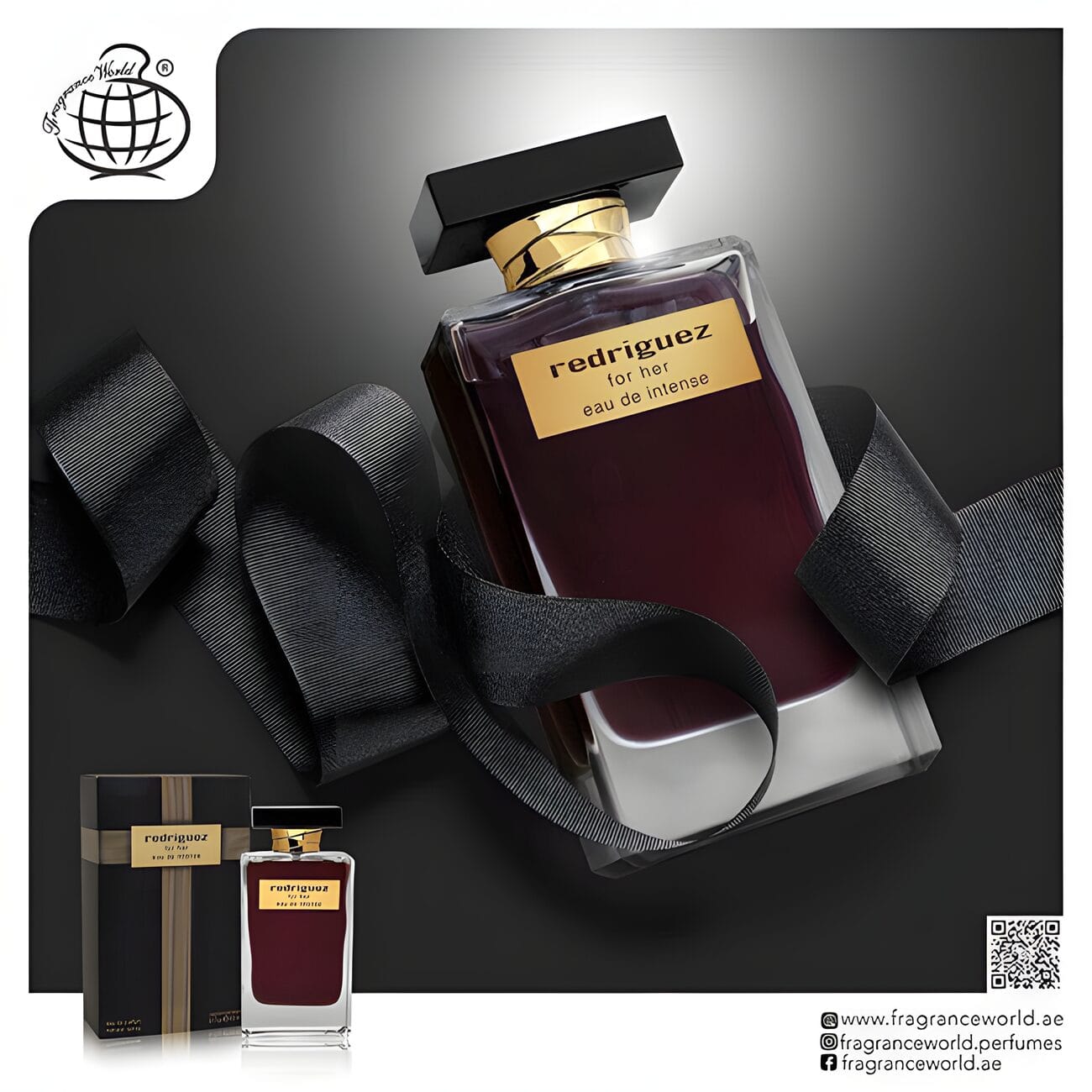 Apa de Parfum Fragrance World, Redriguez For Her Eau De Intense, Femei, 100 ml