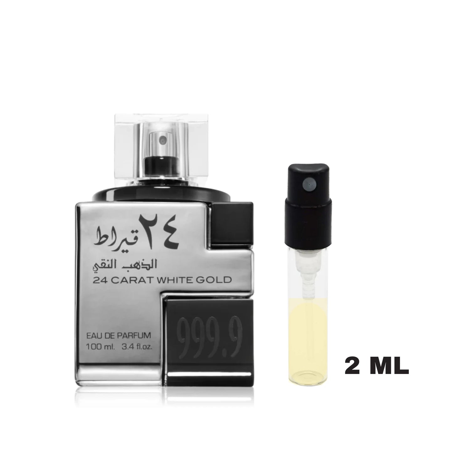 Mostra 2ml parfum Lattafa 24 Carat White Gold
