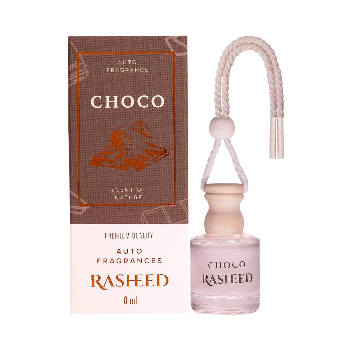 Odorizant auto Rasheed 8 ml esenta Ciocolata (PROMO)