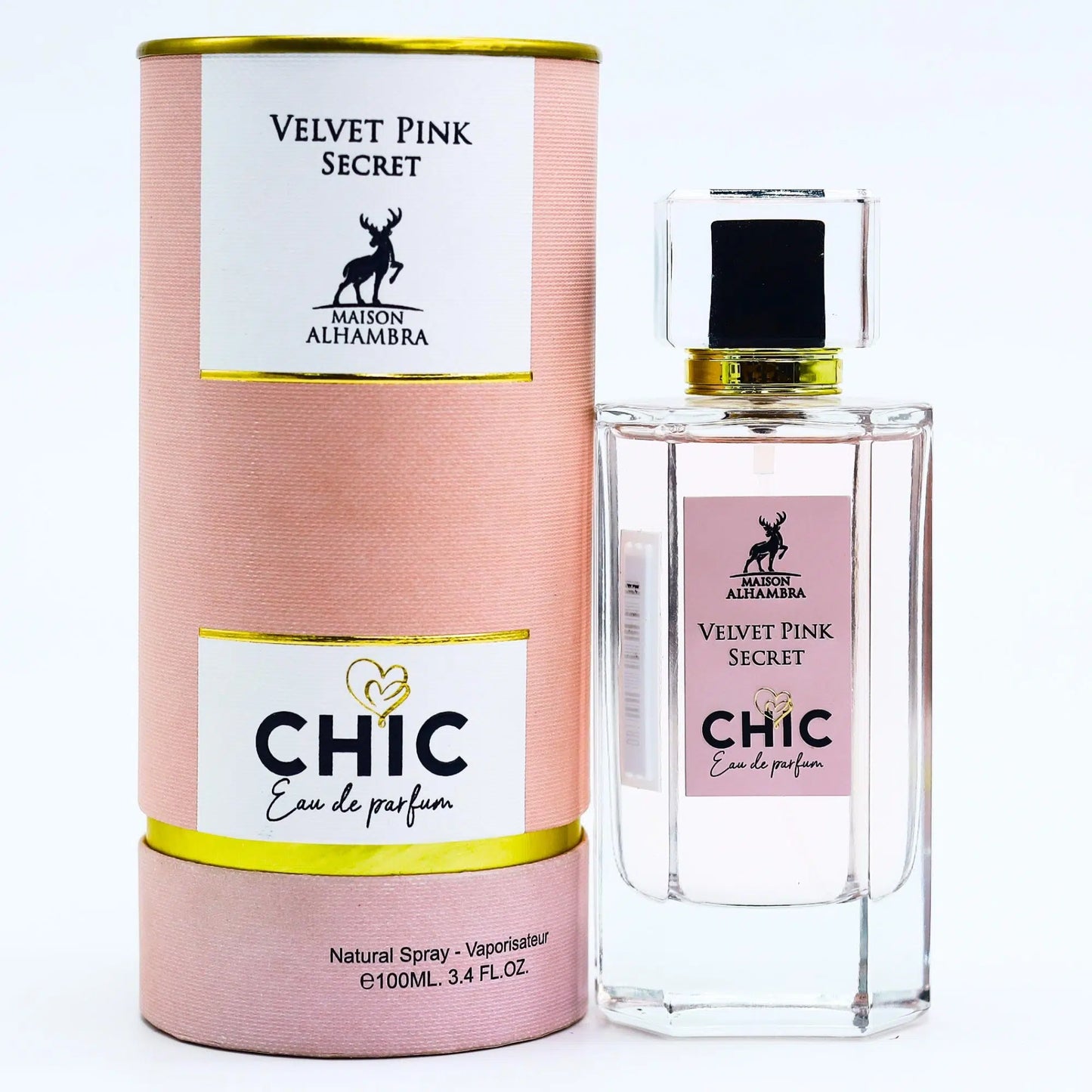 Velvet Pink Secret CHIC by Maison Alhambra – Parfum Arabesc Original Dubai inspirat din First Love Victoria’S Secret