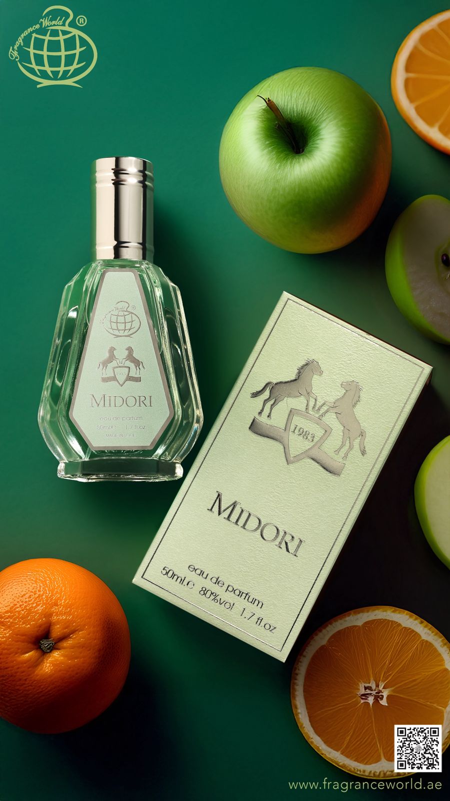 Apa de Parfum Midori by Fragrance World, Barbati, 50 ml