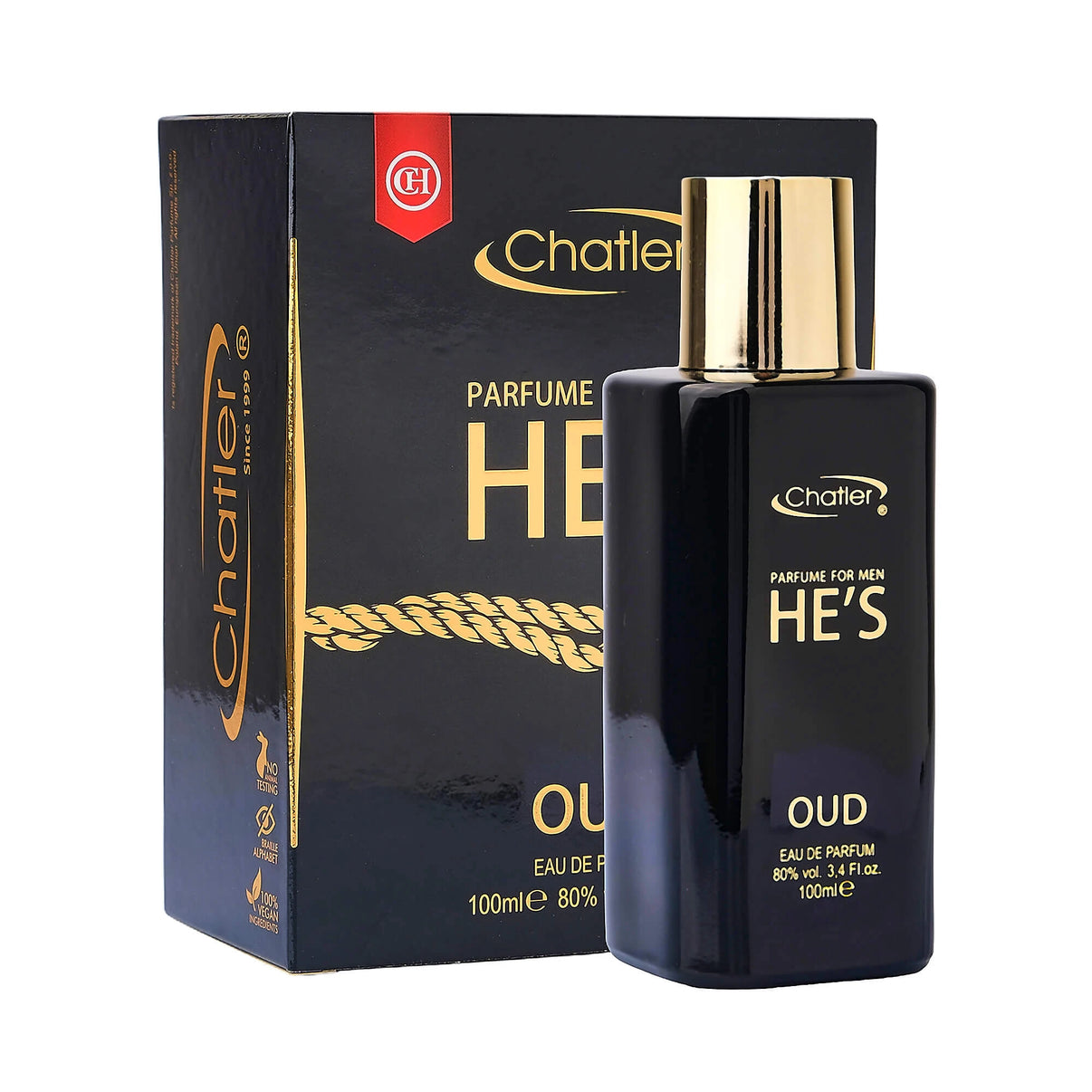 Apa de parfum Chatler – He’s Oud Men 100 ml – Inspirat din G.A. You Out