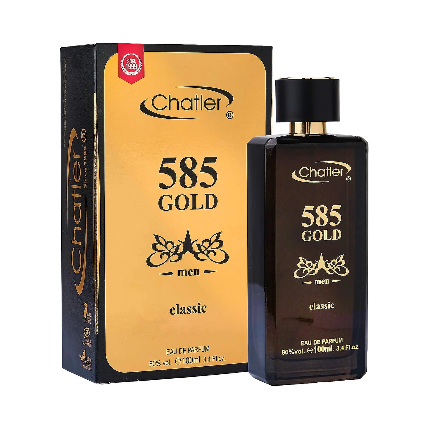 Apa de parfum Chatler – 585 Gold Classic Men 100 ml – Inspirat din P.R. 1 Million