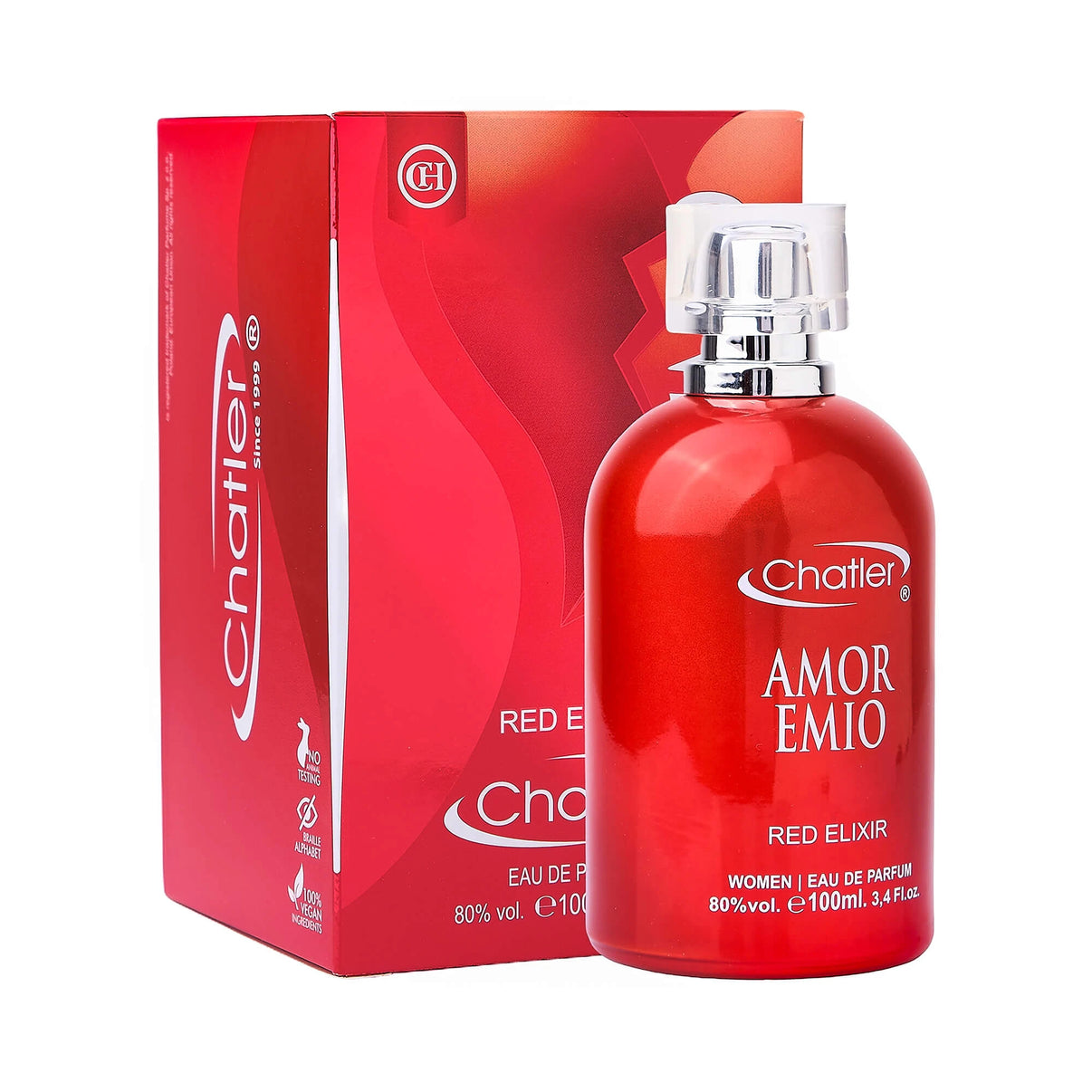 Apa de parfum Chatler – Amoremio Red Elixir 100 ml – Inspirat din Cach. Amor Amor Elixir Passion