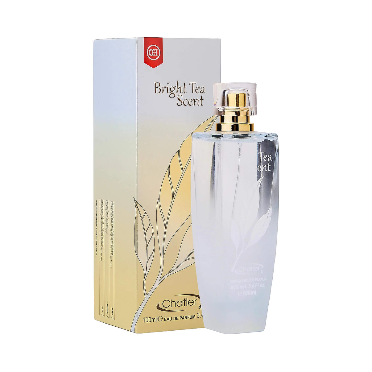 Apa de parfum Chatler – Bright Tea Scent Woman 100 ml – Inspirat din Elizabeth A. White Tea