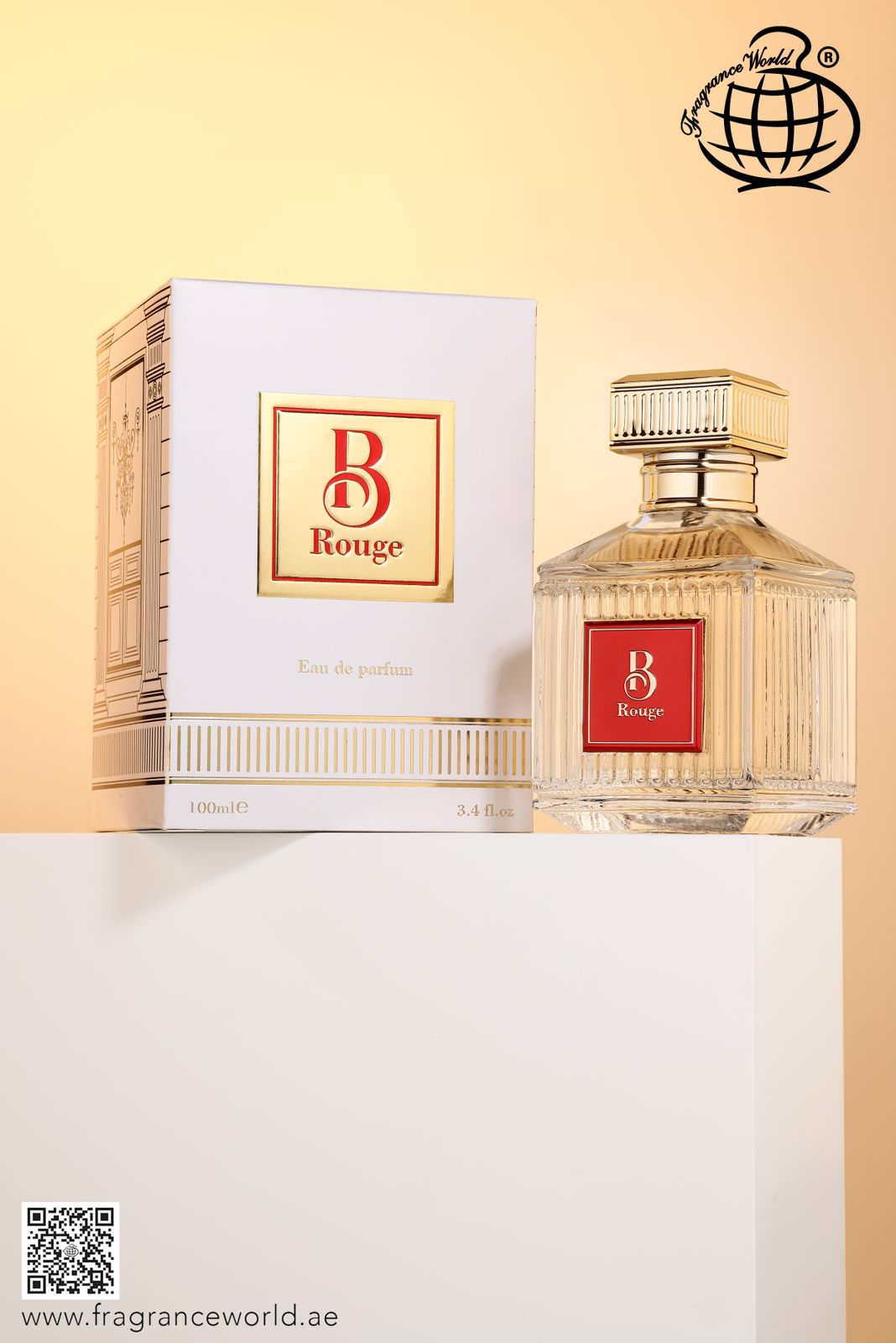 Apa de Parfum B Rouge by Fragrance World, Unisex, 100 ml