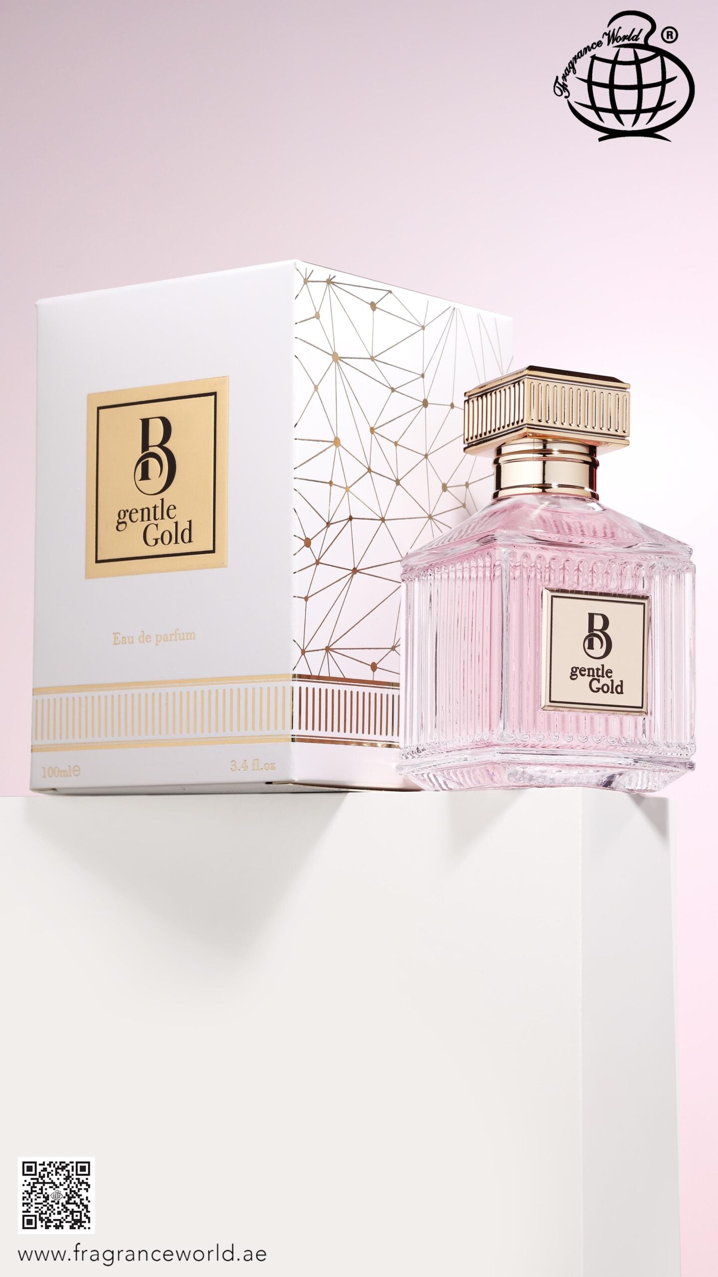 Apa de Parfum B Gentle Gold by Fragrance World, Unisex, 100 ml