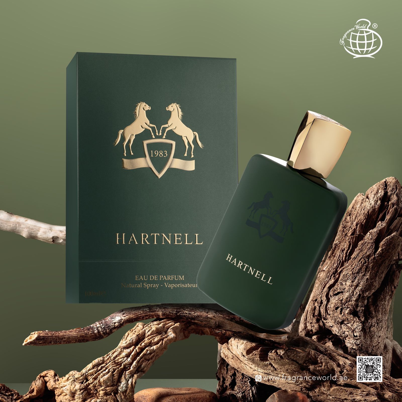 Apa de Parfum Hartnell by Fragrance World, Barbati, 100 ml
