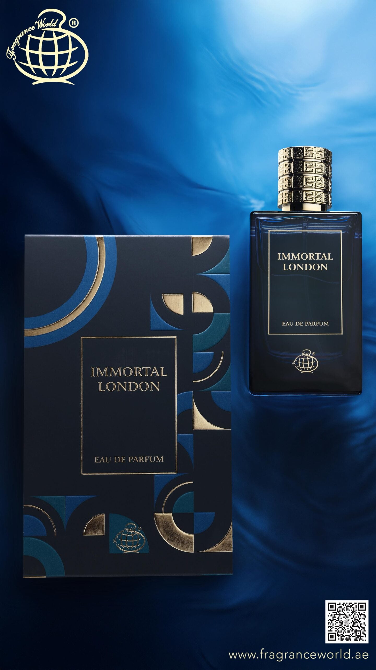 Apa de Parfum Immortal London by Fragrance World, Barbati, 100 ml