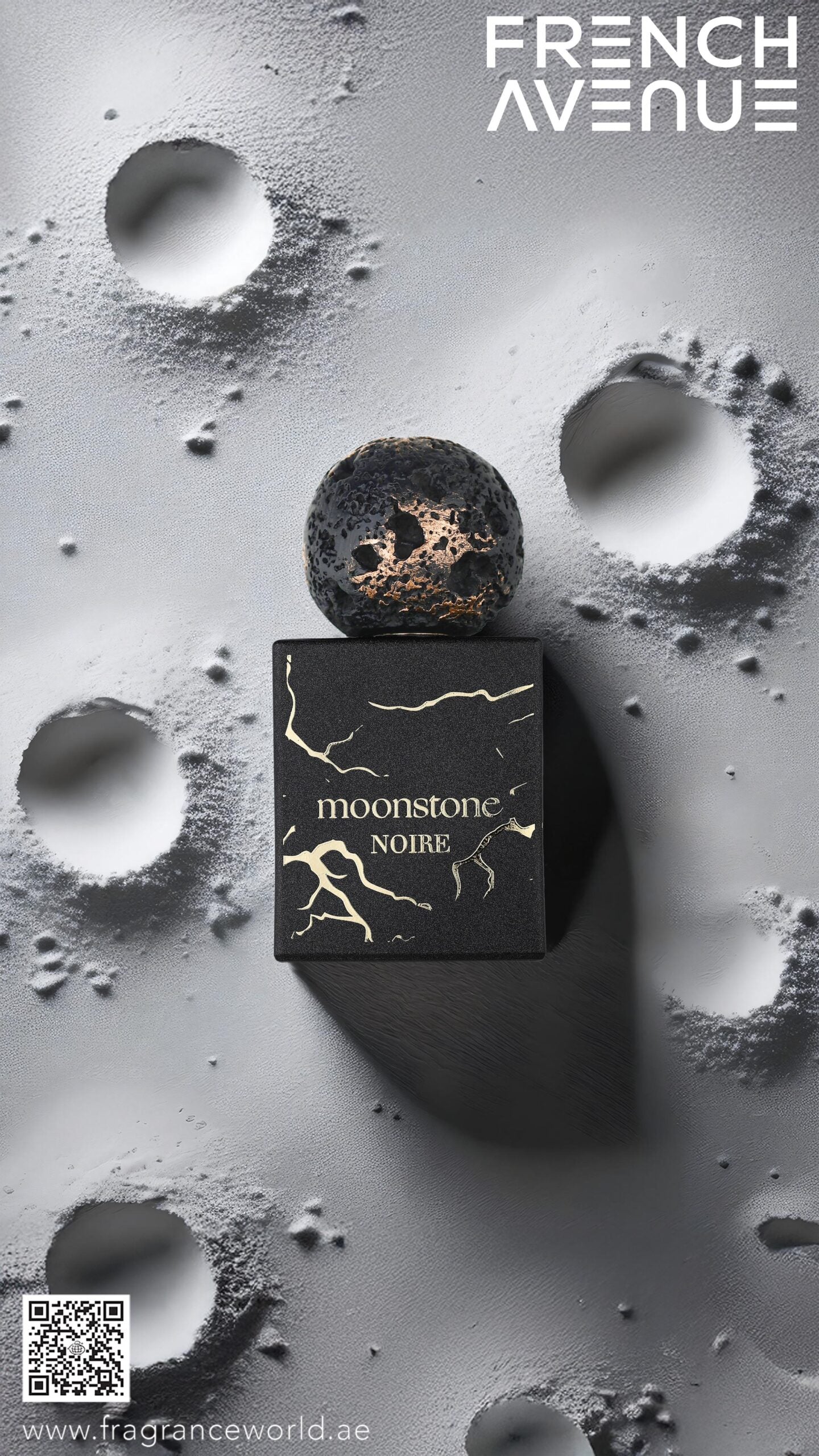 Apa de Parfum Moonstone Noire by French Avenue, Unisex, 100 ml
