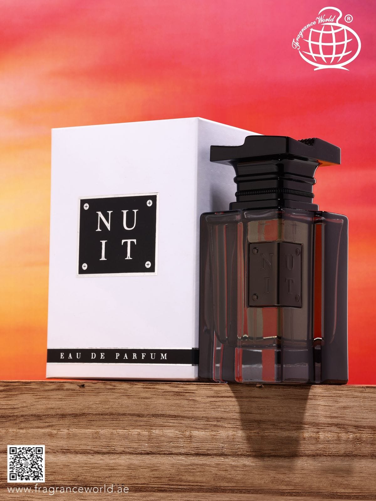 Apa de Parfum Nuit by Fragrance World, Barbati, 80 ml