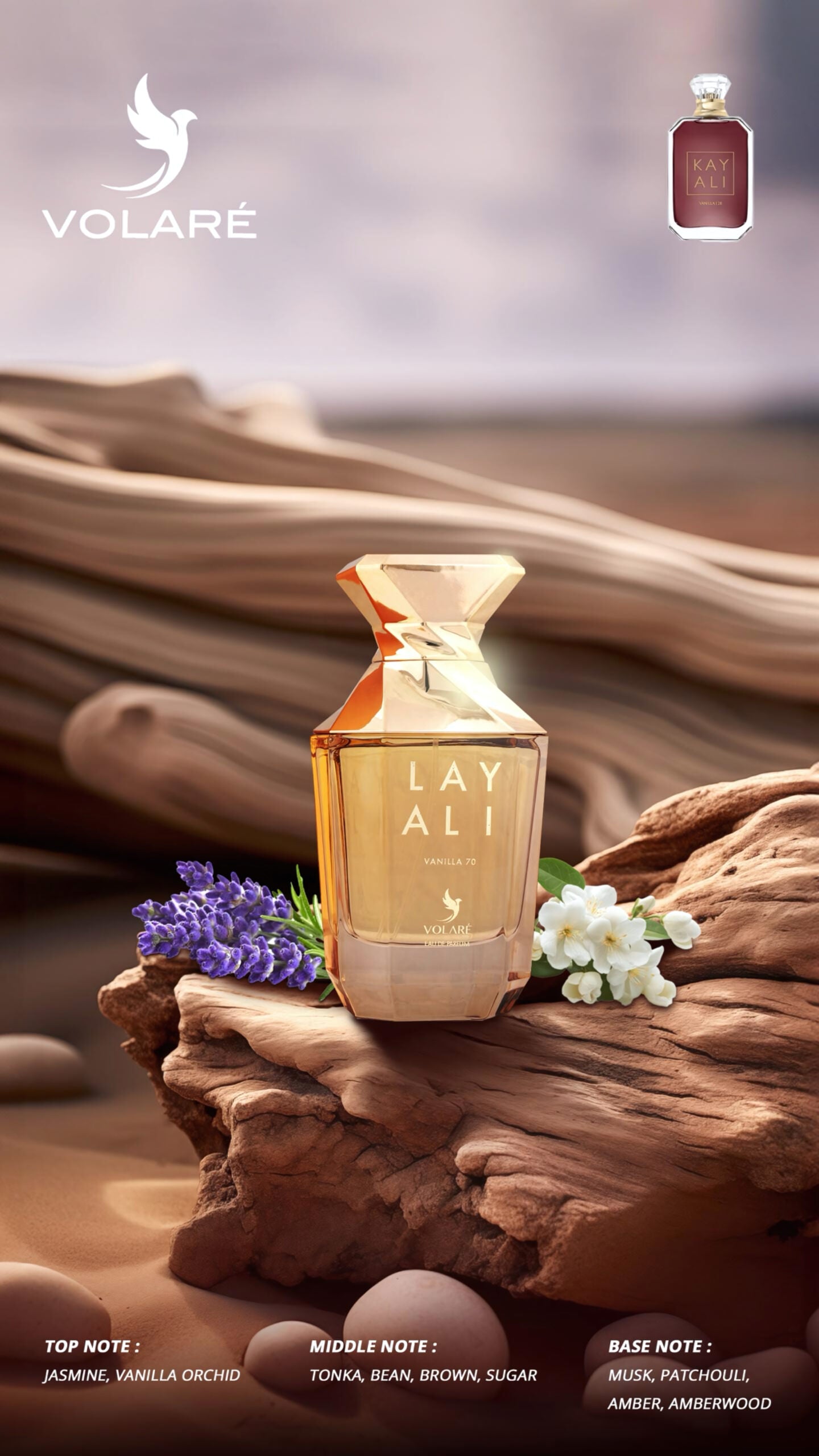 Apa de Parfum Layali Vanilla 70 by Mamlakt Al Oud, Unisex, 100 ml