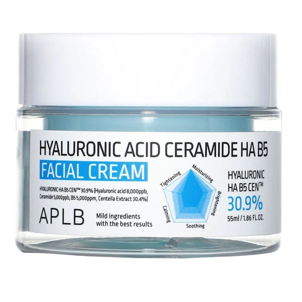 APLB Hyaluronic Acid Ceramide HA B5 Facial Cream, 55ml