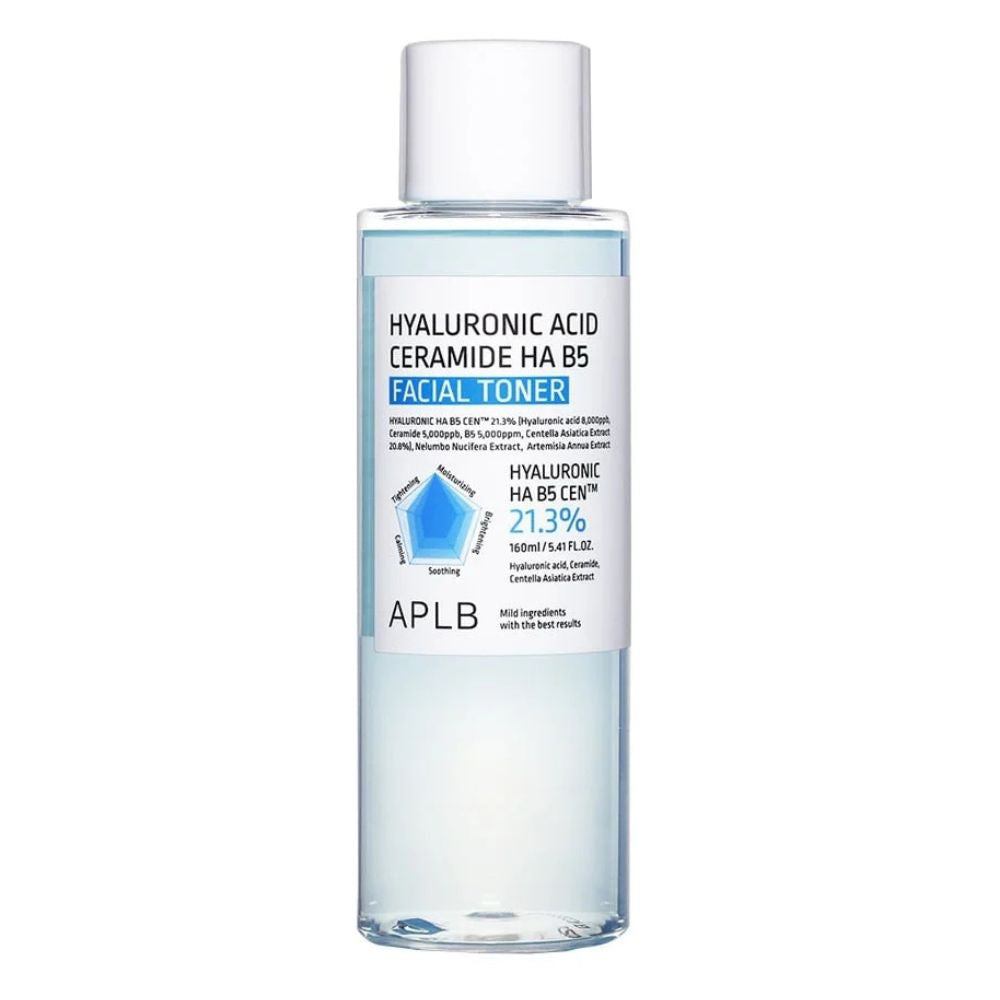 APLB Hyaluronic Acid Ceramide HA B5 Facial Toner, 160ml