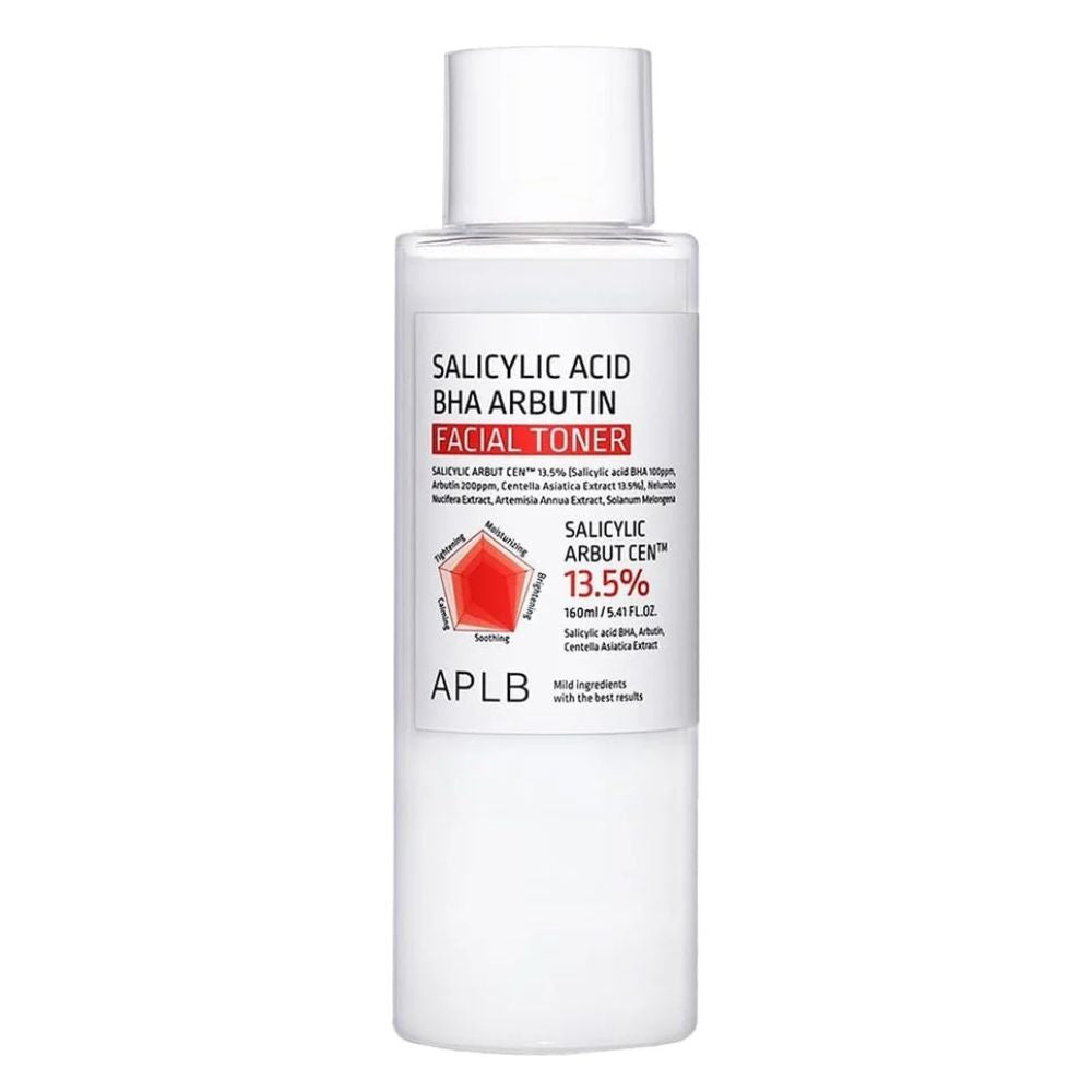 APLB Salicylic Acid BHA Arbutin Facial Toner, 160ml
