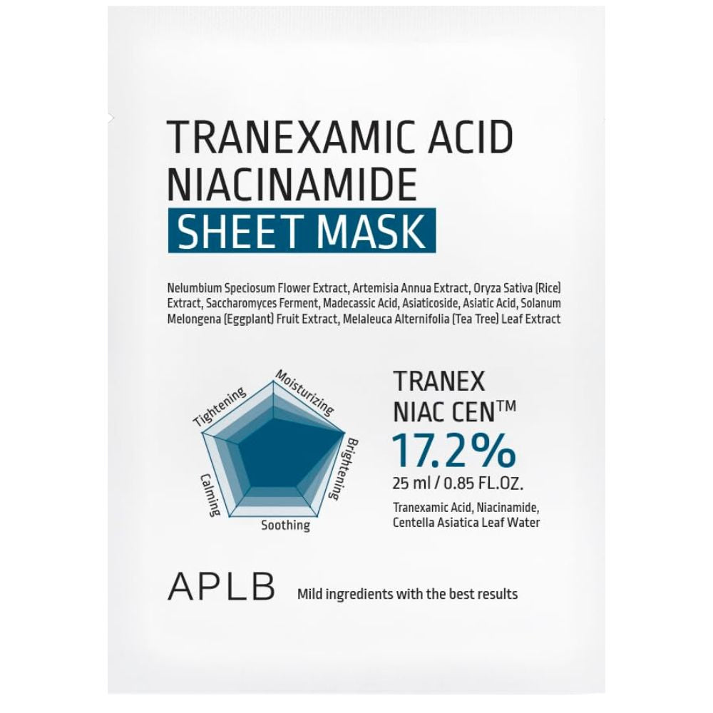 APLB Tranexamic Acid Niacinamide Sheet Mask, 25ml