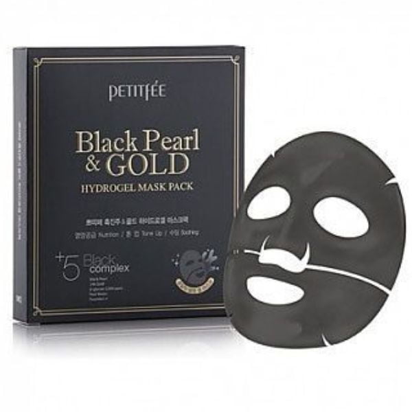 Petitfee Black Pearl  and Gold Hydrogel Face Mask