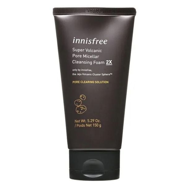 Innisfree Super Volcanic Pore Micellar Cleansing Foam 2X, 150ml, Spuma micelara de curatare