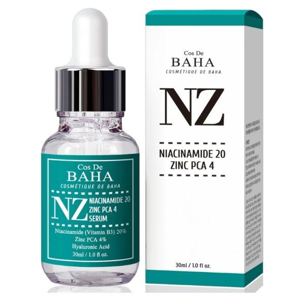 Cos de Baha Niacinamide 20% Zinc PCA 4% Serum, 30ml, NZ