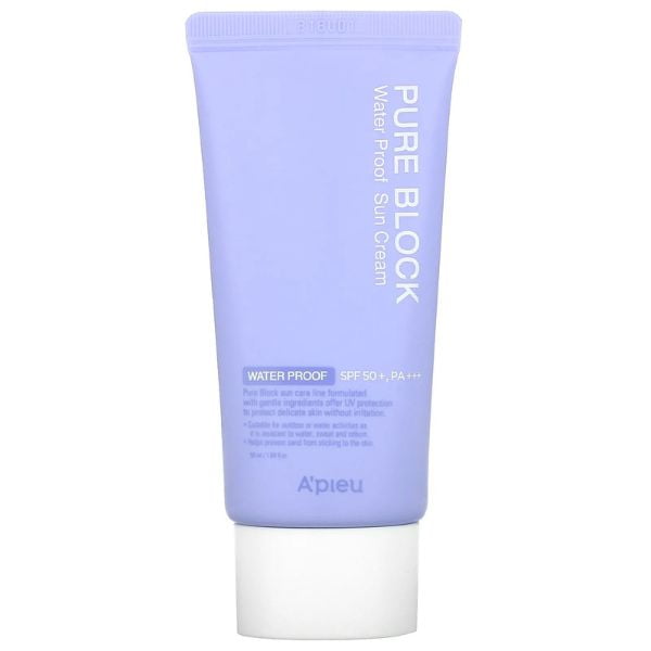 A’pieu Pure Block Waterproof Sun Cream, SPF 50+, PA+++, 50ml