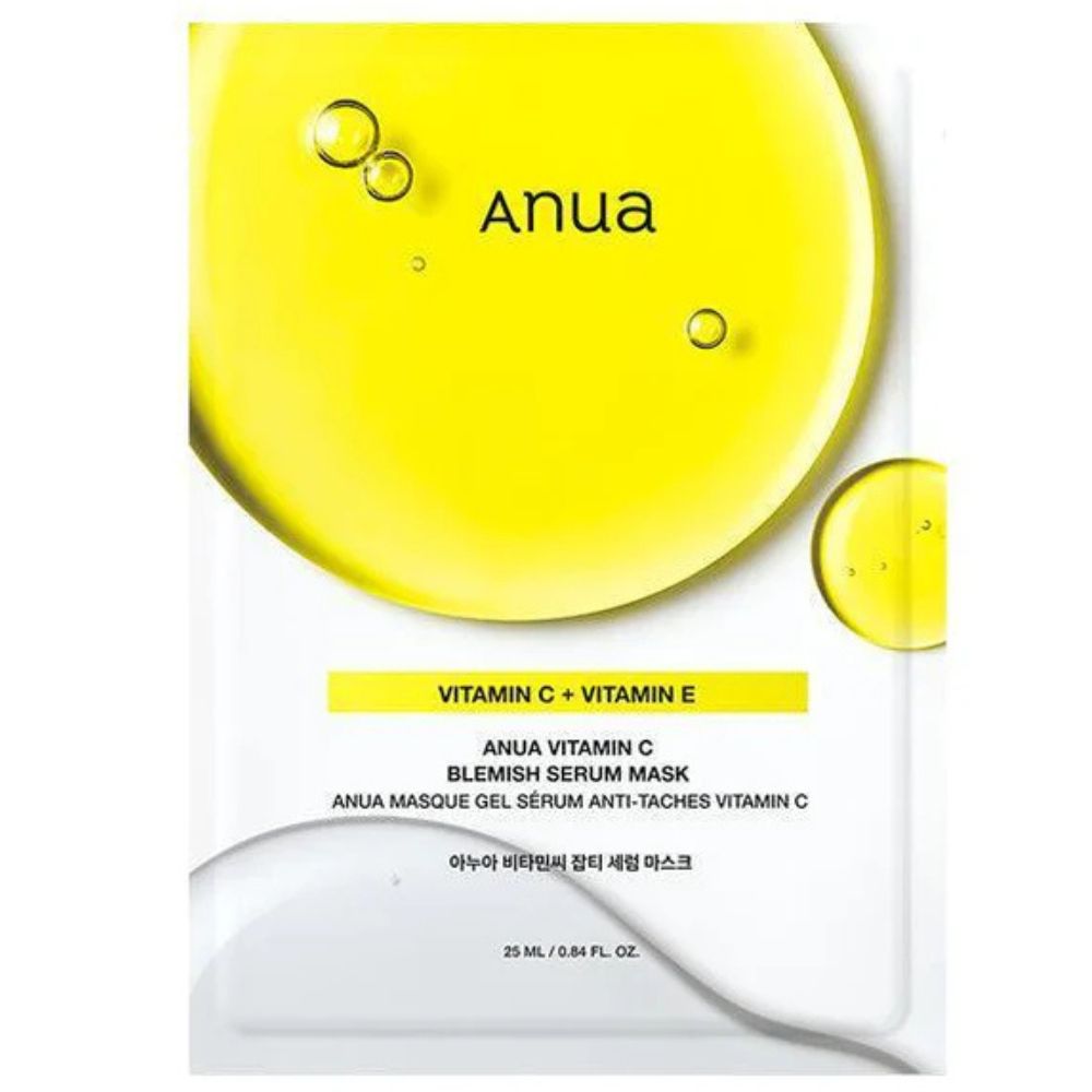 Anua Green Lemon Vita C Blemish Serum Mask, 25ml