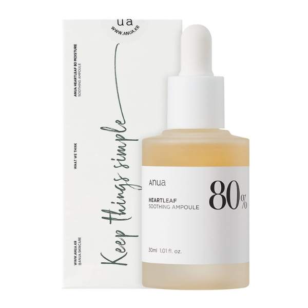 Anua Heartleaf 80% Soothing Ampoule, 30ml
