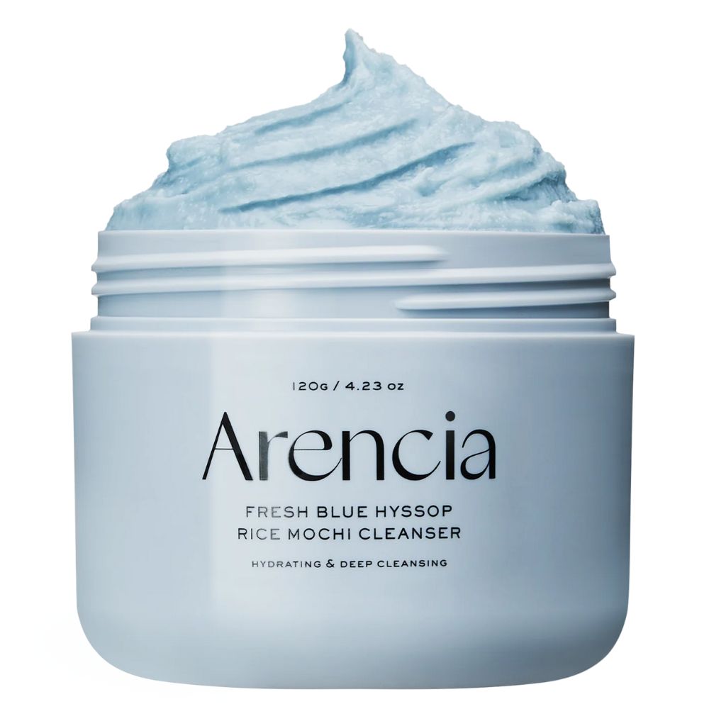 Arencia Fresh Blue Hyssop Rice Mochi Cleanser, 120g