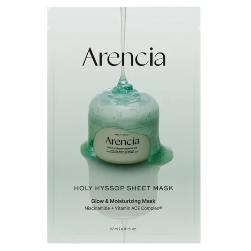 Arencia Holy Hyssop Sheet Mask, 27ml