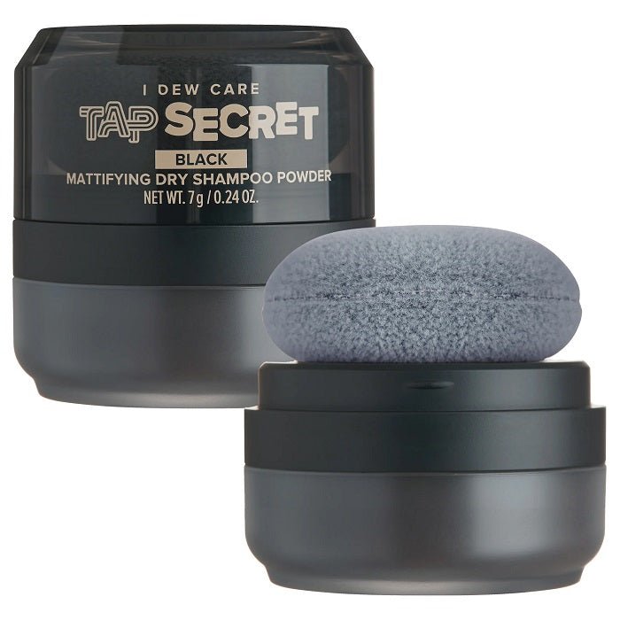 TAP SECRET MATTIFYING DRY SHAMPOO POWDER BLACK - Sampon Uscat Sub Forma De Pudra Pentru Par Negru