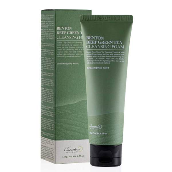 Benton Deep Green Tea Cleansing Foam, 120ml