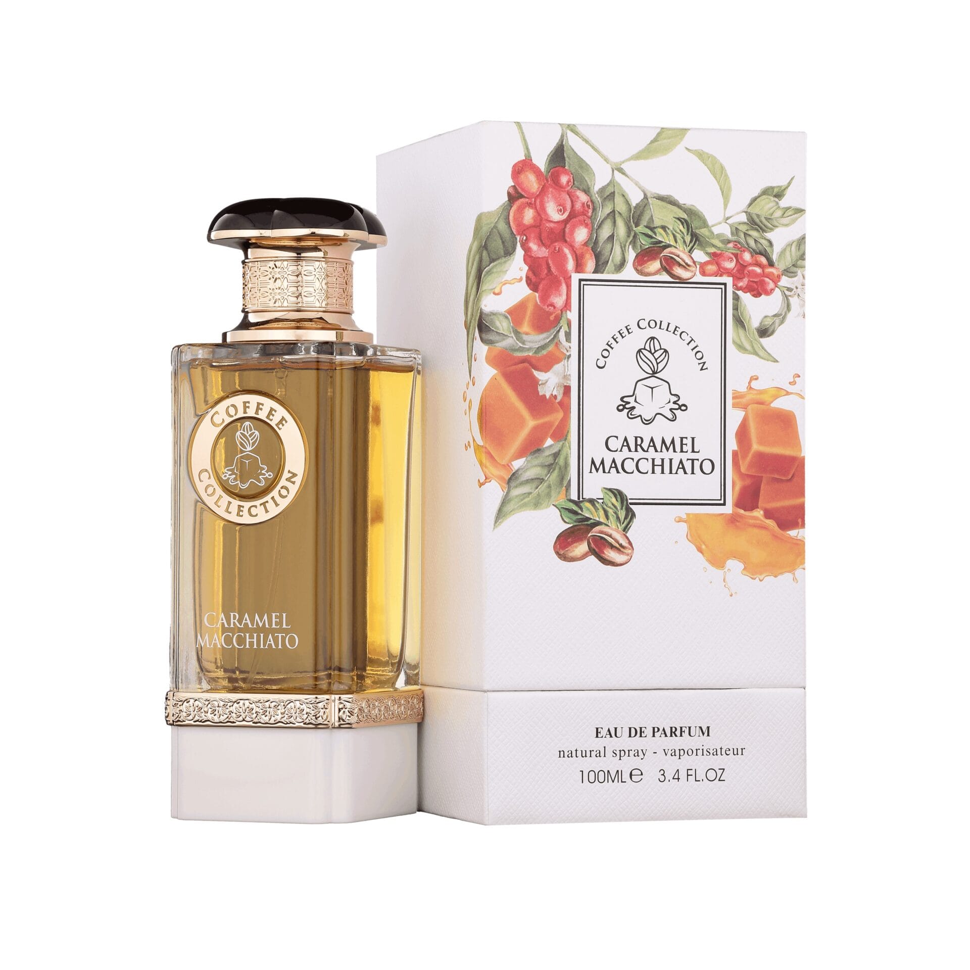 Apa de Parfum Fragrance World, Caramel Macchiato, Coffee Collection, Unisex, 100 ml