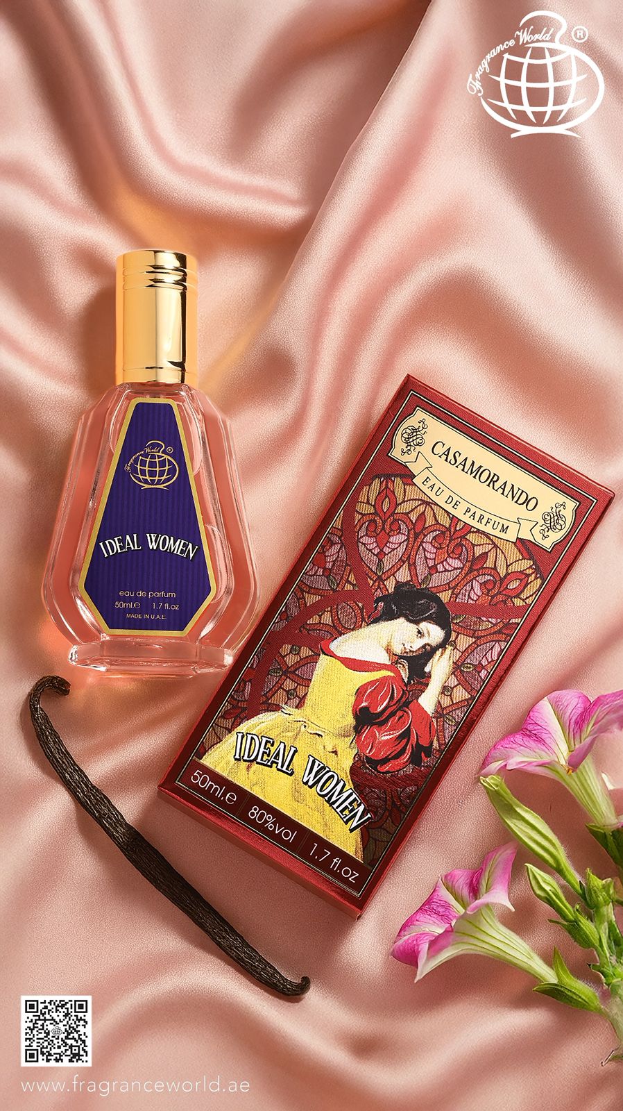 Apa de Parfum Casamorando Ideal Women by Fragrance World, Femei, 50 ml