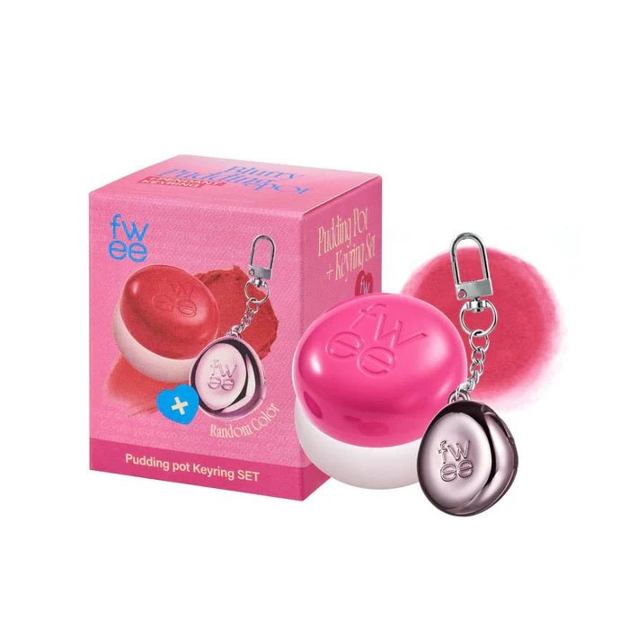 KEYRING LIP & CHEEK BLURRY PUDDING POT PK03 CHERRY - Blush 2 In 1 Cu Breloc Pentru Retusuri