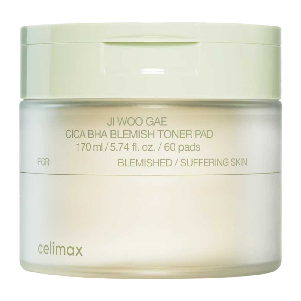 Celimax Ji Woo Gae Cica BHA Blemish Toner Pad, 60pads
