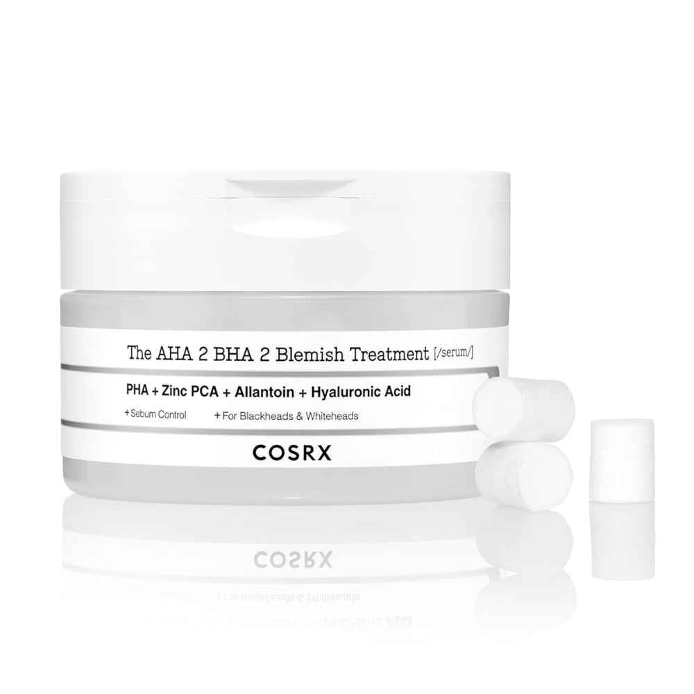 Cosrx The AHA 2 BHA 2 Blemish Treatment, 50ml + 30 cotton balls