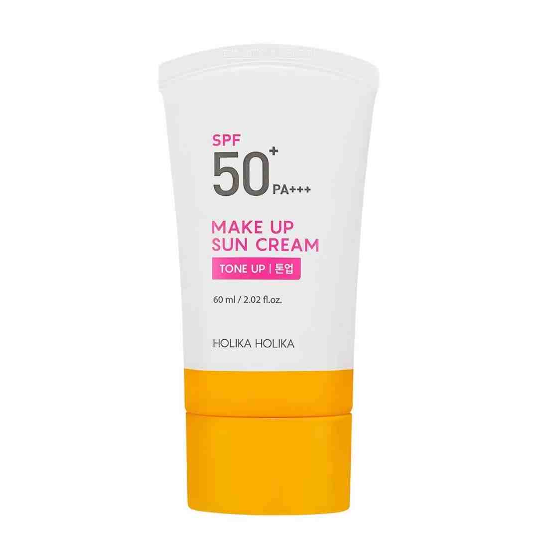 Protectie solara pentru uniformizarea nuantei tenului, Holika Holika Make up sun cream, SPF50, PA+++,60ml