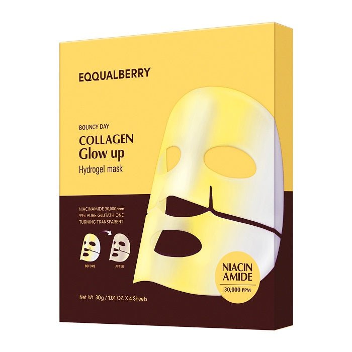 COLLAGEN GLOW UP HYDROGEL MASK - Set 4 Masti Hidrogel Pentru Luminozitate