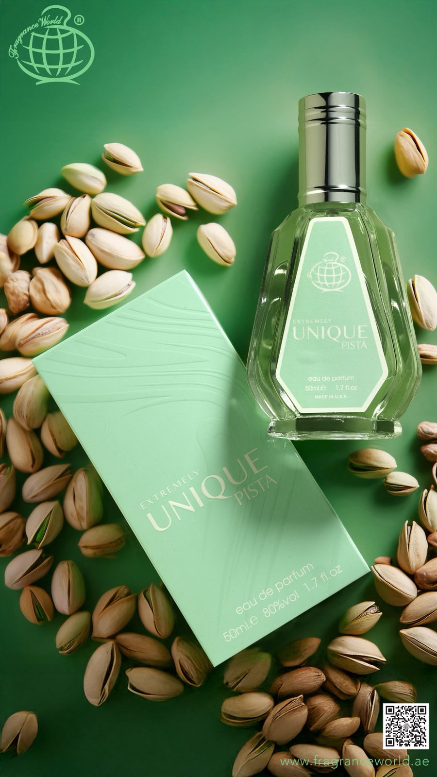 Apa de Parfum Extremly Unique Pista by Fragrance World, Unisex, 50 ml