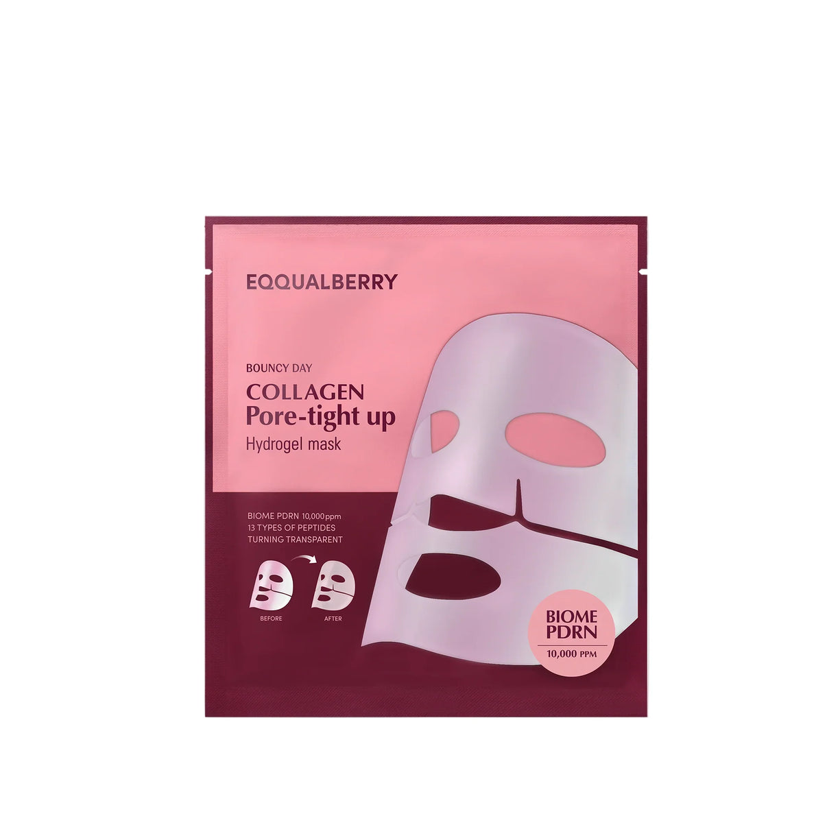 Masca de hidrogel pentru ingrijirea porilor cu PDRN si peptide, 30g | Eqqualberry