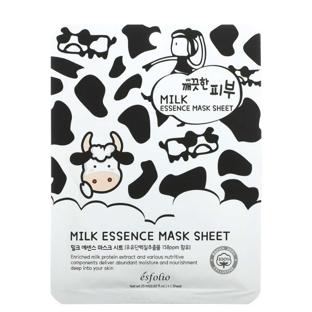 Esfolio Pure Skin Milk Essence Mask Sheet, 25ml