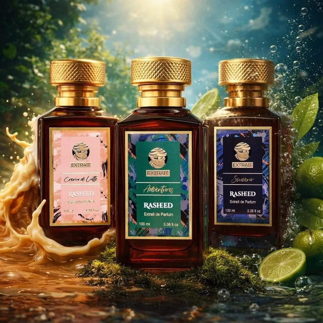 Rasheed Trio Bundle – 3 Parfumuri la alegere Extract Rasheed doar 299 Lei