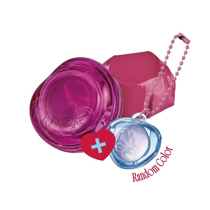 KEYRING LIP&CHEEK GLOWY JELLY POT JM02 BERRY JAM - Blush 2 In 1 Cu Breloc Pentru Retusuri