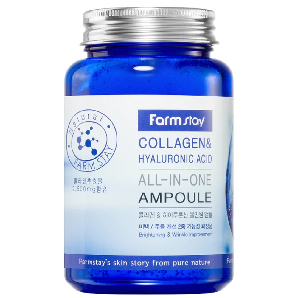Farmstay Collagen and Hyaluronic Acid All in One Ampoule, 250ml